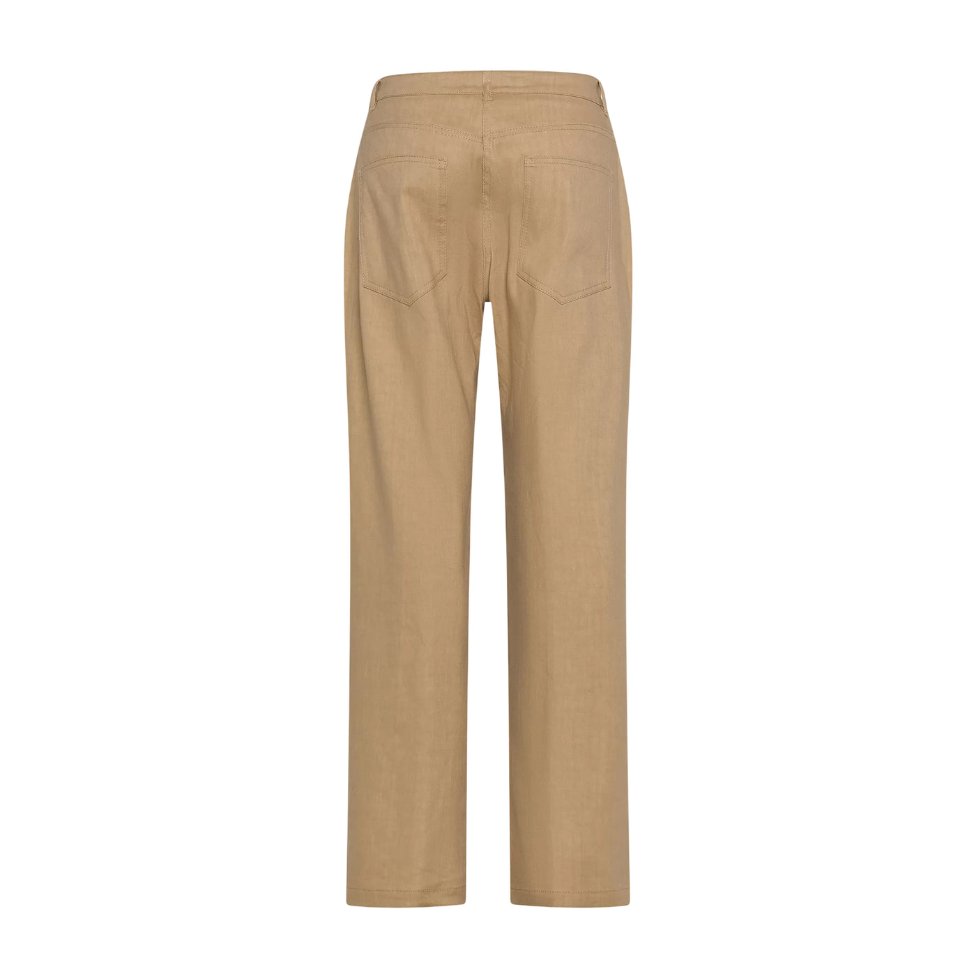 Pantaloni Donna in lino e cotone stretch con cordino retro