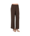 Pantalone Donna con vita elastica marrone