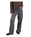 Pantalone Donna wide leg, in misto lana, dal fit morbido 
