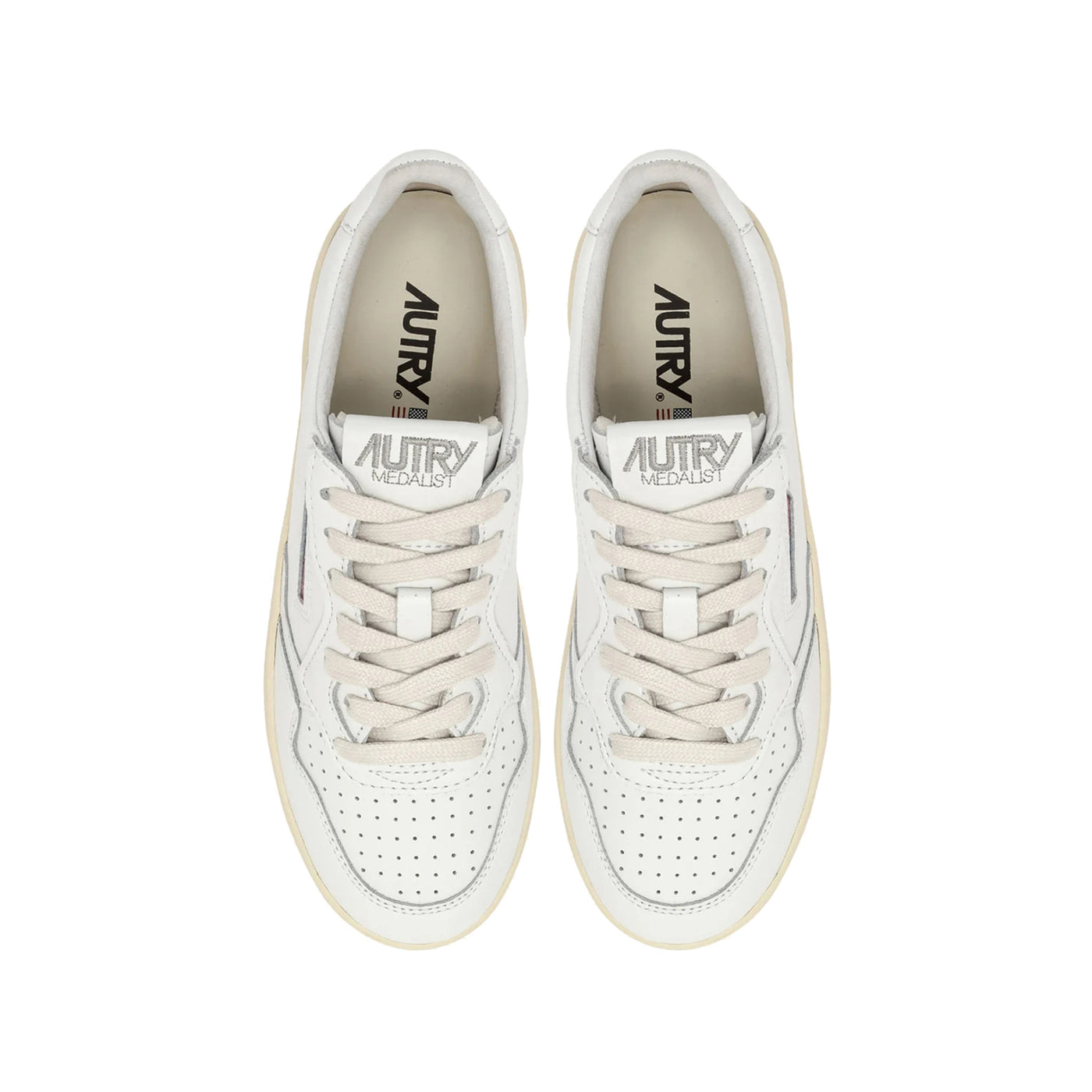 Sneakers Donna Medalist Platform in pelle bianca