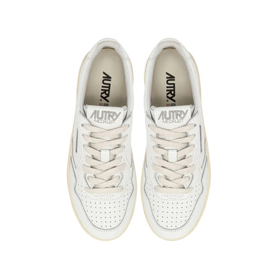 Sneakers Donna Medalist Platform in pelle bianca