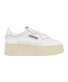 Sneakers Donna Medalist Platform in pelle bianca