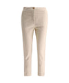 Short tapered women's trousers 