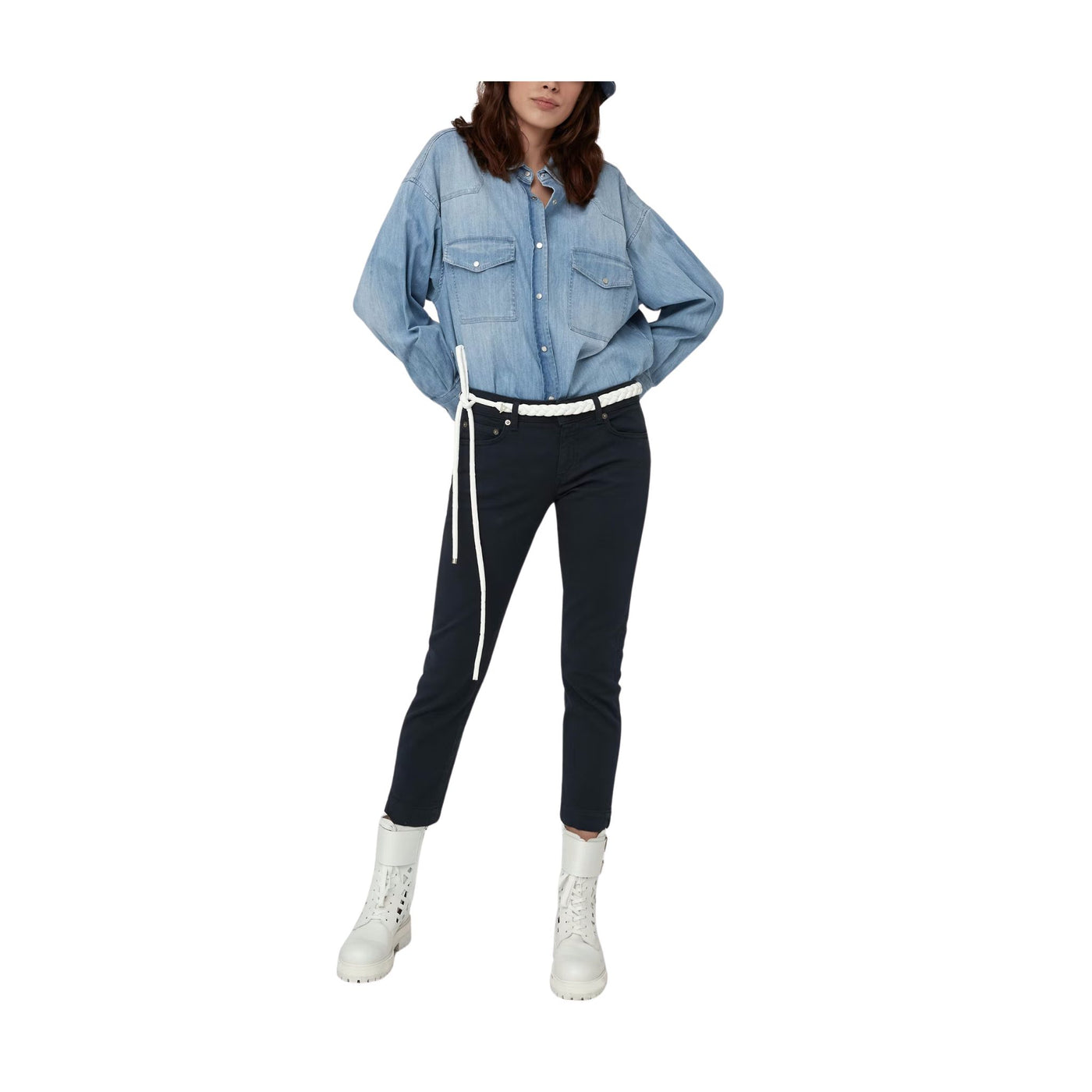 Jeans modello cropped vestibilità Slim