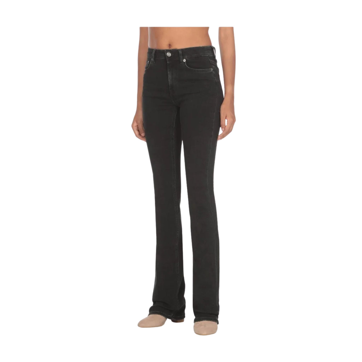 Jeans Donna Newlola bootcut Nero