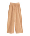 Pantalone Donna Beige ampio in maglia