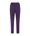 Pantalone Donna in misto lana Viola, con zip e bottone