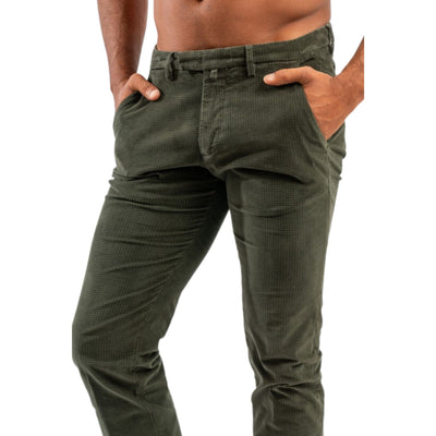 Men's thin ribbed trousers