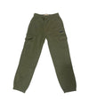 Pantalone da bambino verde vista frontale