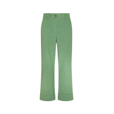 Pantalone da donna verde vista frontale