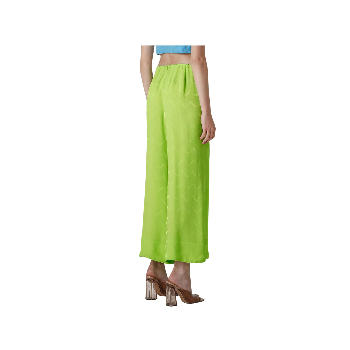 Women's palazzo trousers with elastic