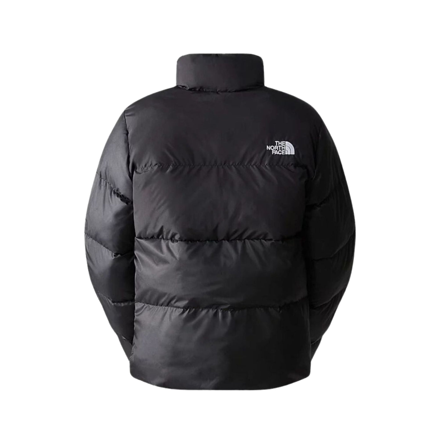 Piumino Uomo Nero con logo bianco retro