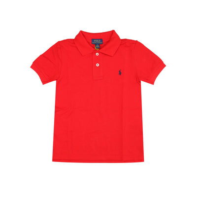 Polo Bambino in cotone a maniche corte con logo mini 