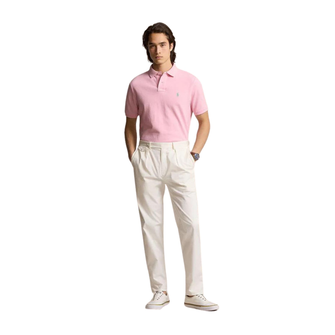 Men's Slim Pink Piqué Polo - Polo Ralph Lauren | Old England