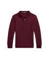 Polo da bambino bordeaux vista frontale