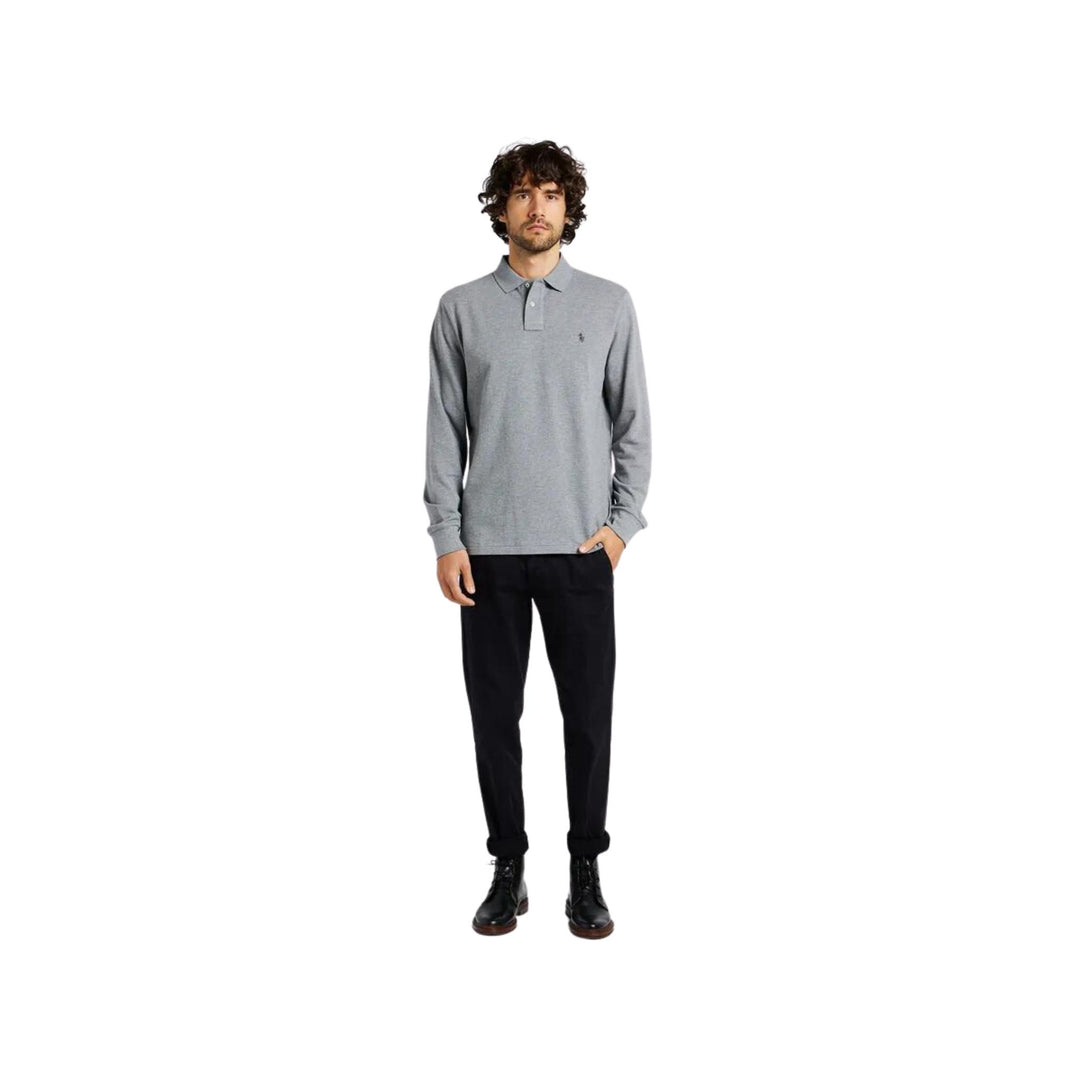 Gray men's polo shirt with embroidered logo - Polo Ralph