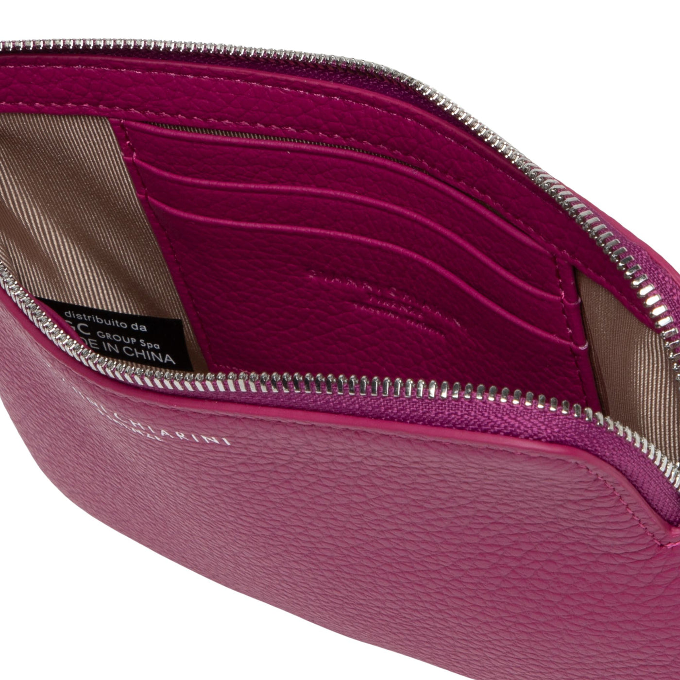 Fuchsia women's wallet with zip