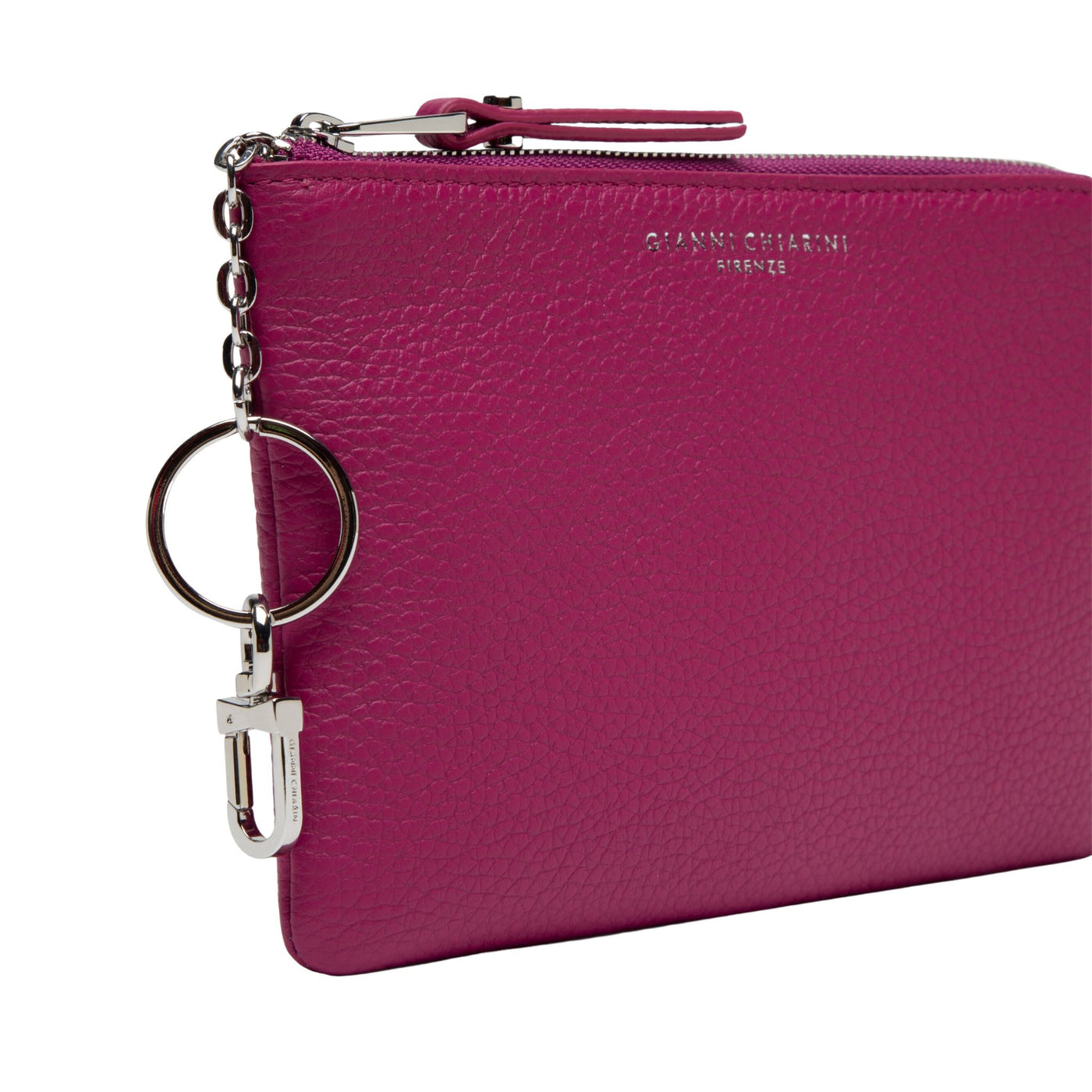 Fuchsia women's wallet with zip