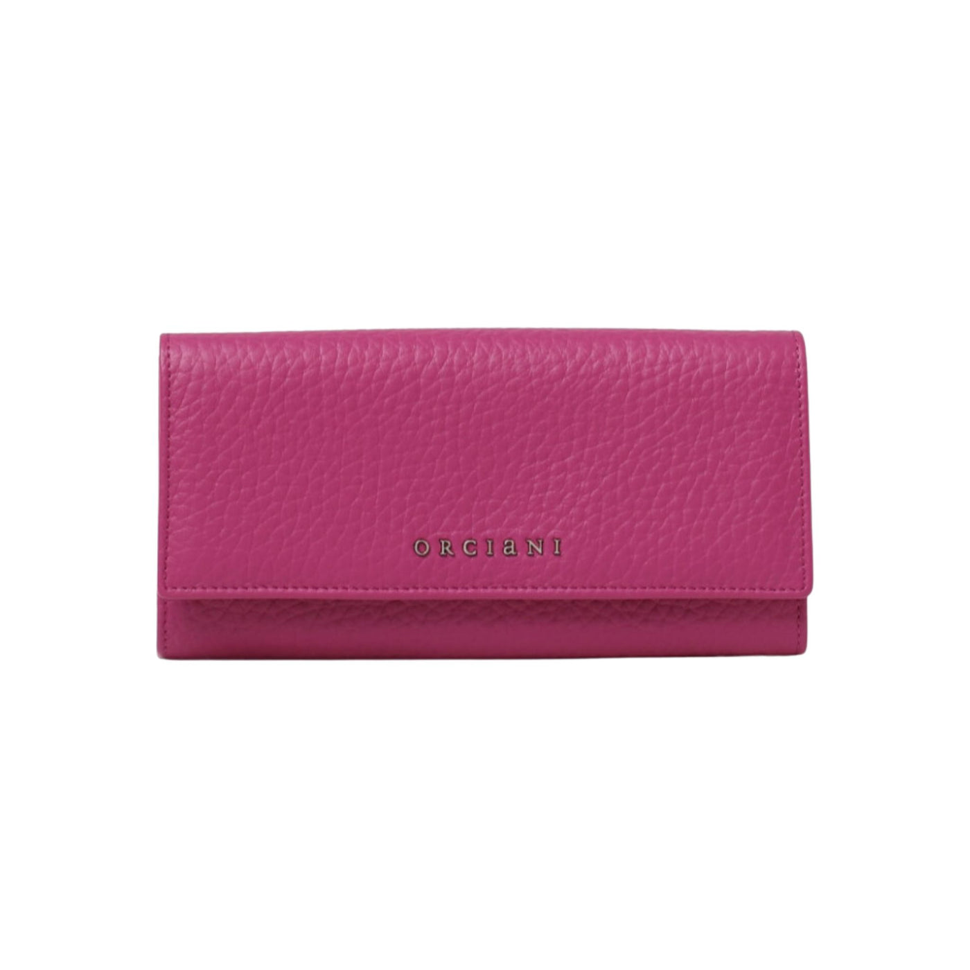 Fuchsia women's wallet in leather