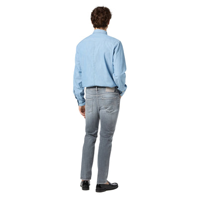 Jeans Uomo Scott Slim carrot Grigio modello retro