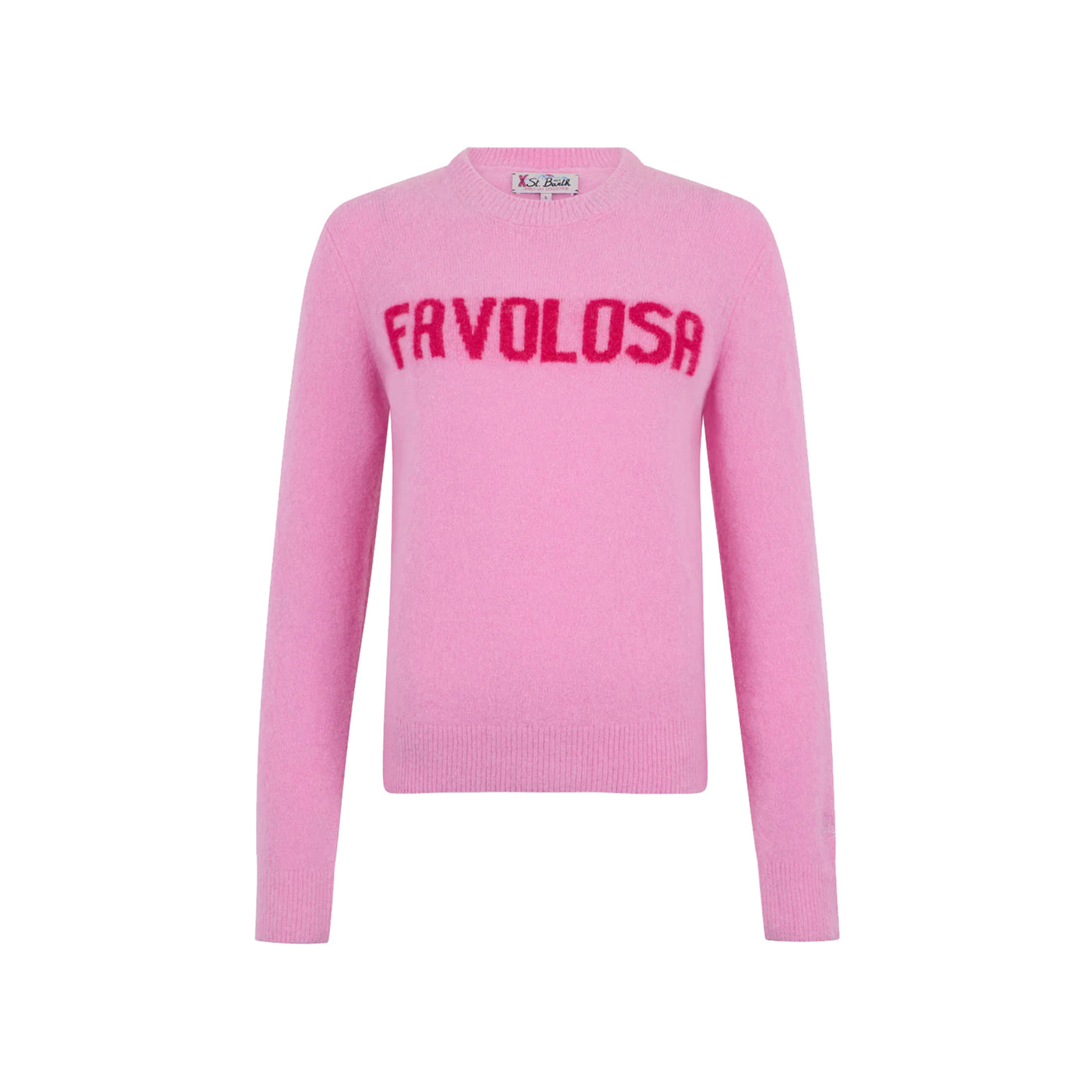 Maglia rosa con stampa Favolosa