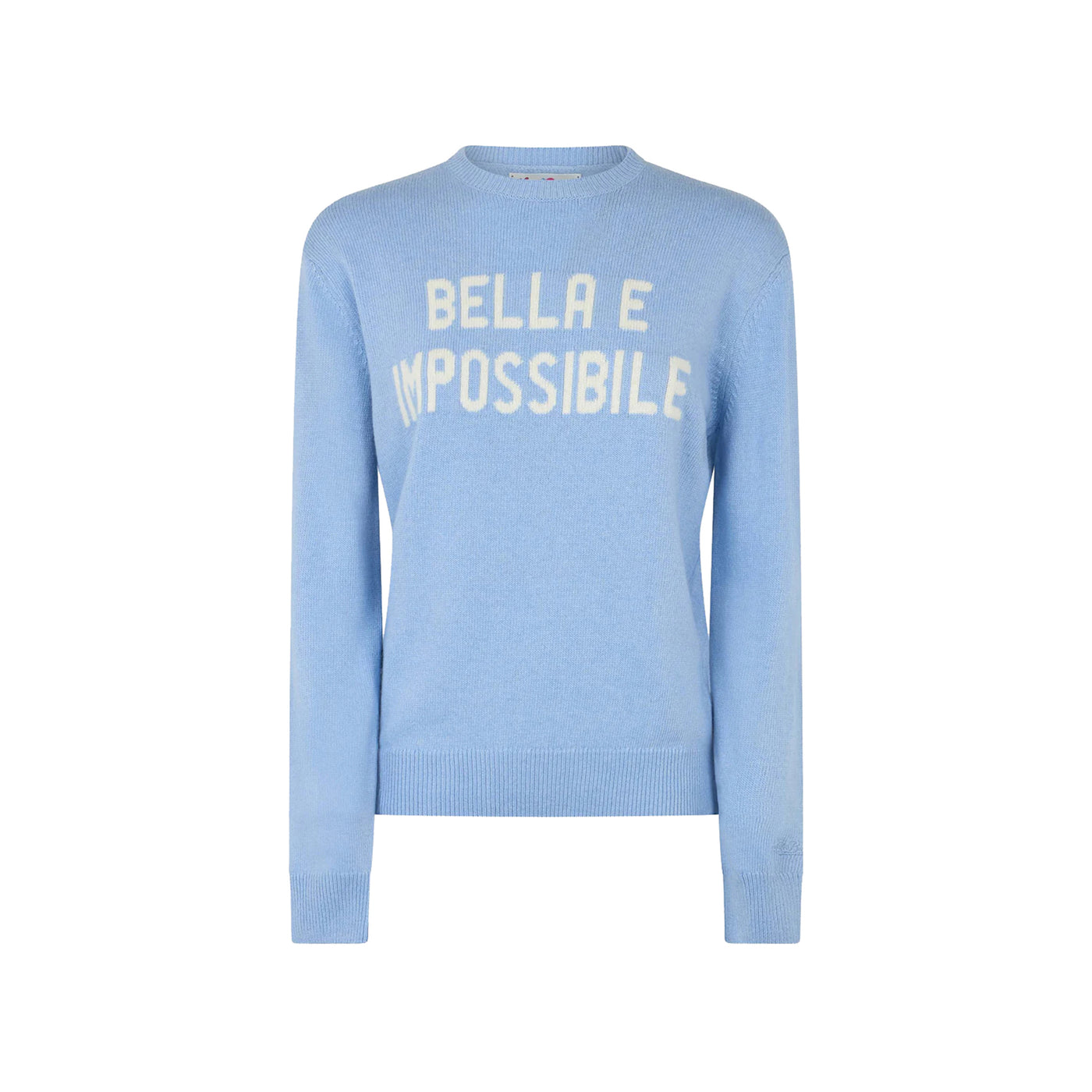 Maglione Saint Barth con scritta Bella e Impossibile