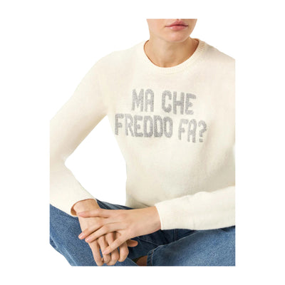 Maglione Donna Bianco Ma che freddo fa