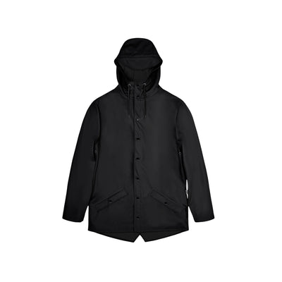 Impermeabile Unisex Jacket con bottoni Nero