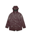 Impermeabile Unisex Jacket con bottoni Bordeaux