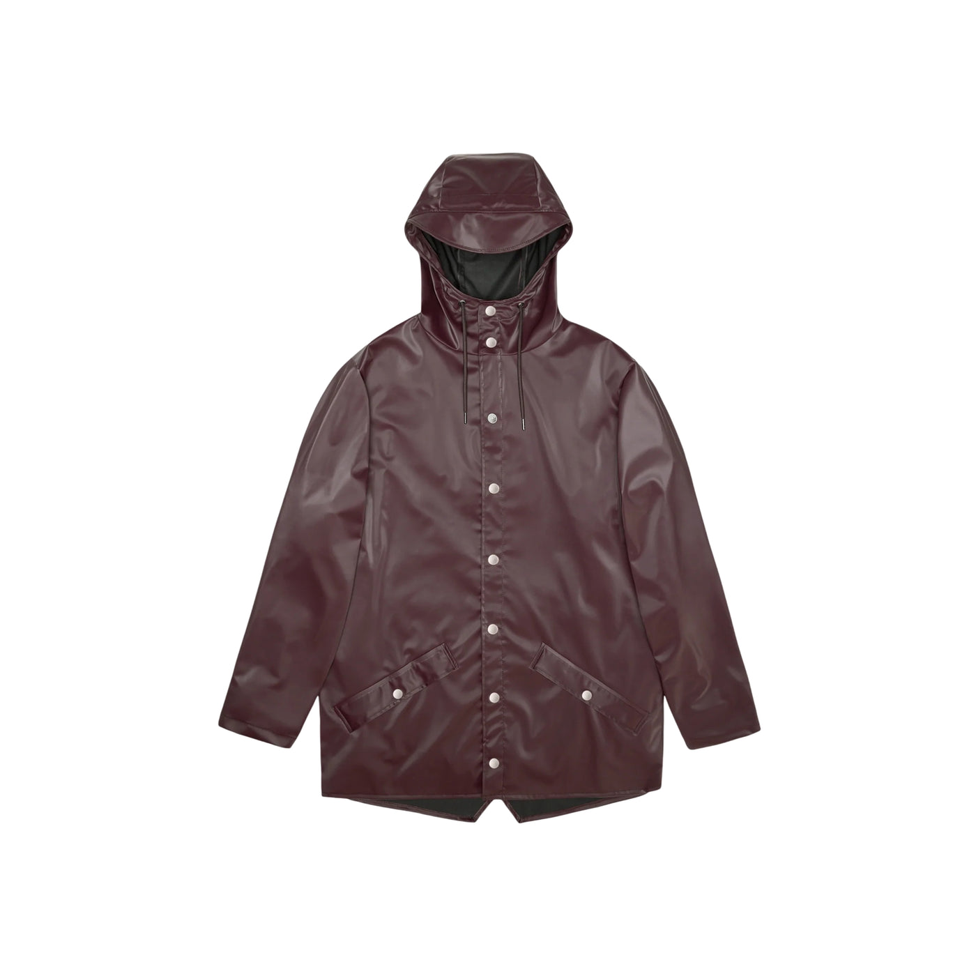 Impermeabile Unisex Jacket con bottoni Bordeaux