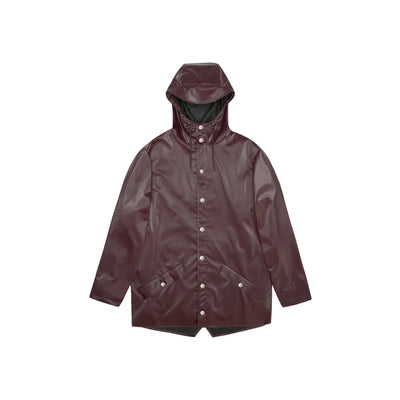 Impermeabile Unisex Jacket con bottoni Bordeaux