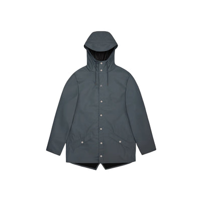 Impermeabile Unisex Jacket con bottoni Blu