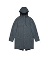 Impermeabile Unisex Lungo tinta unita blu