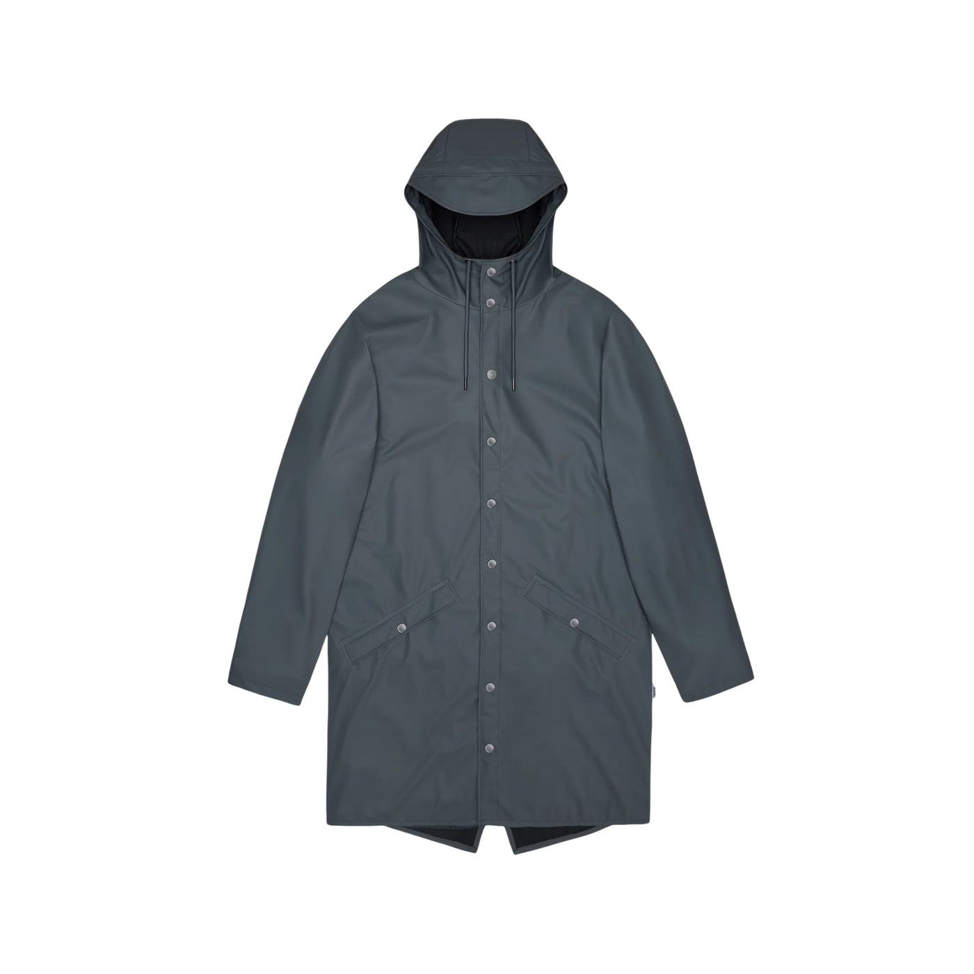 Impermeabile Unisex Lungo tinta unita blu