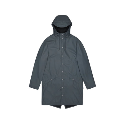 Impermeabile Unisex Lungo tinta unita blu