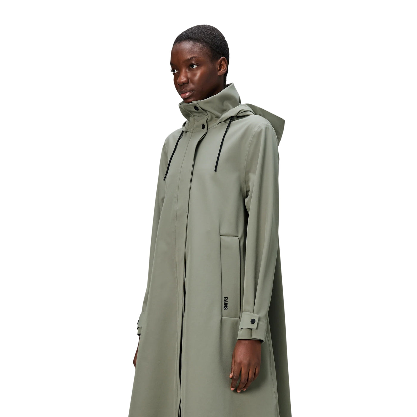 Impermeabile Donna Suva Vision Softshell A-Line modella ravvicinata