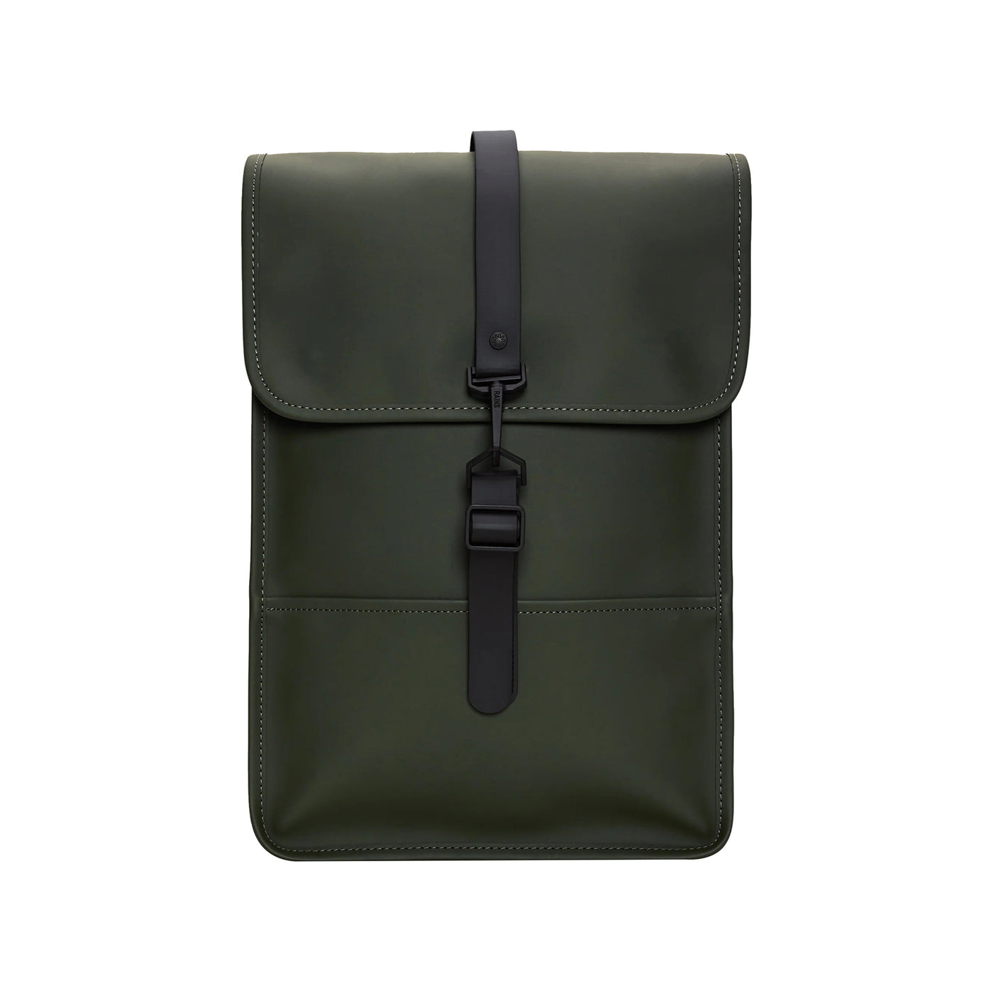 Zaino Unisex Verde con moschettone frontale e spallacci regolabili 