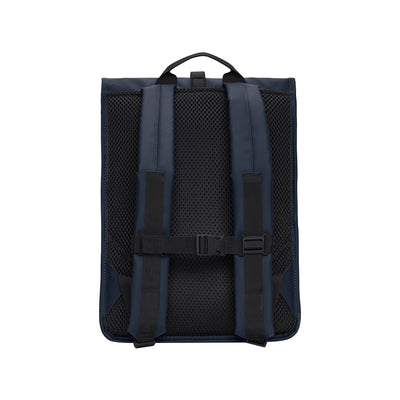 Retro Zaino Rolltop Rucksack Blu