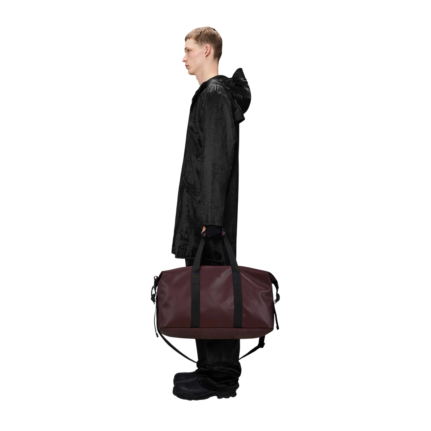 Borsone Unisex Hilo Weekend Bag Bordeaux su modello