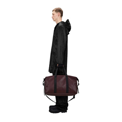 Borsone Unisex Hilo Weekend Bag Bordeaux su modello