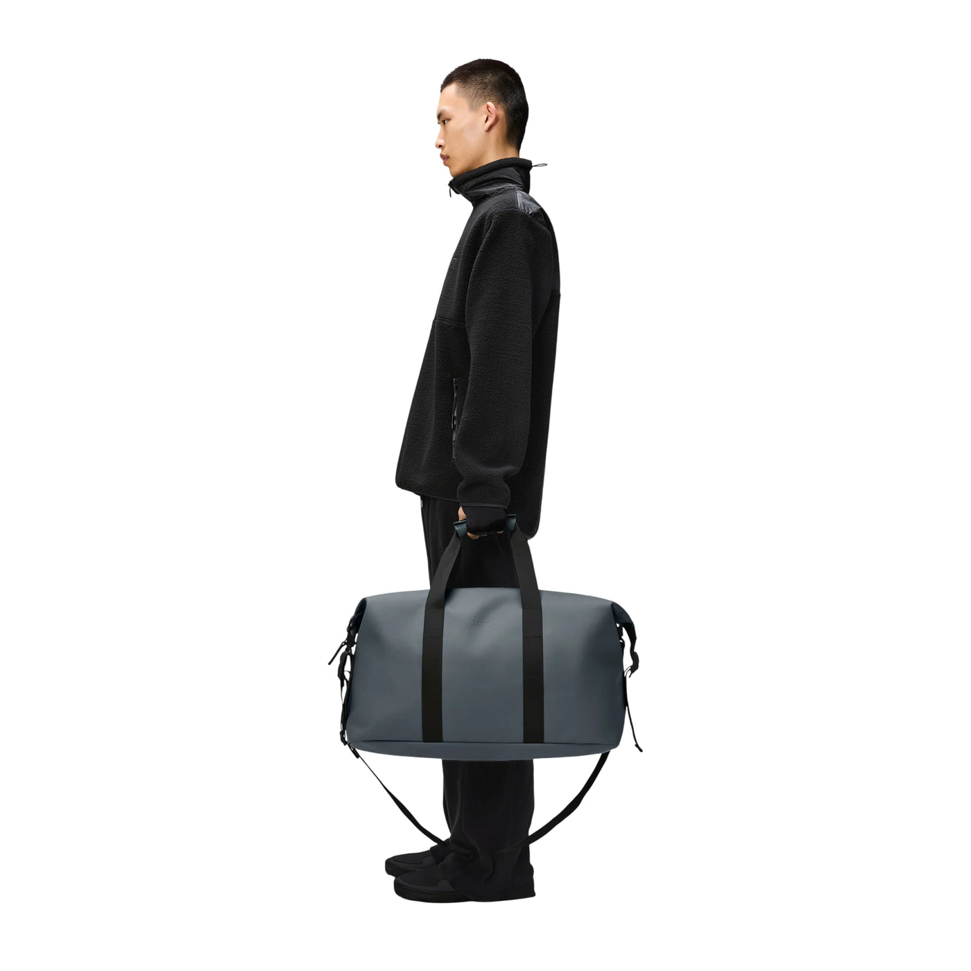 Borsone Unisex Hilo Weekend Bag Blu su modello