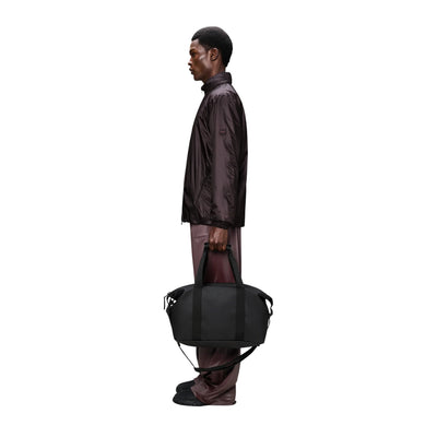 Borsone Unisex Hilo Weekend Bag Mini Nero su modello