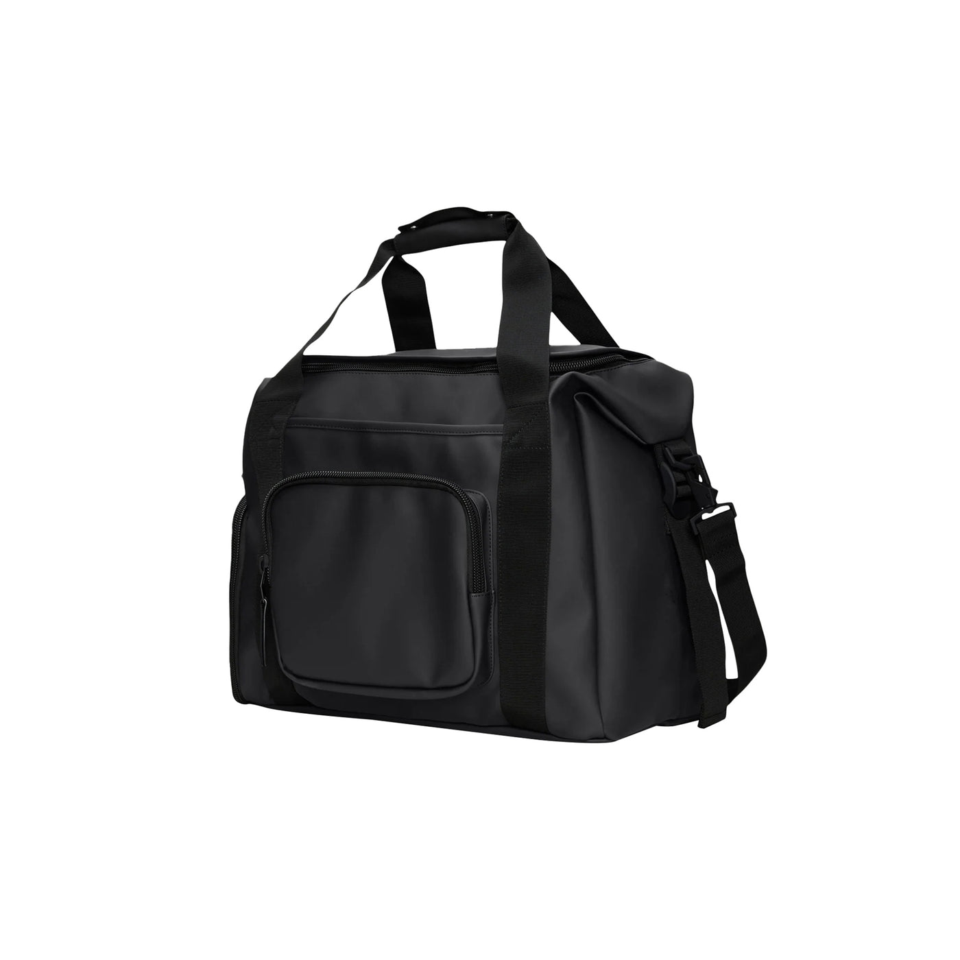 Unisex Black Matte Waterproof Duffel Bag