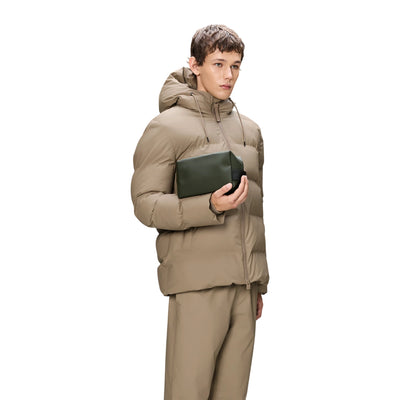 Pochette Unisex Verde scuro con logo modello