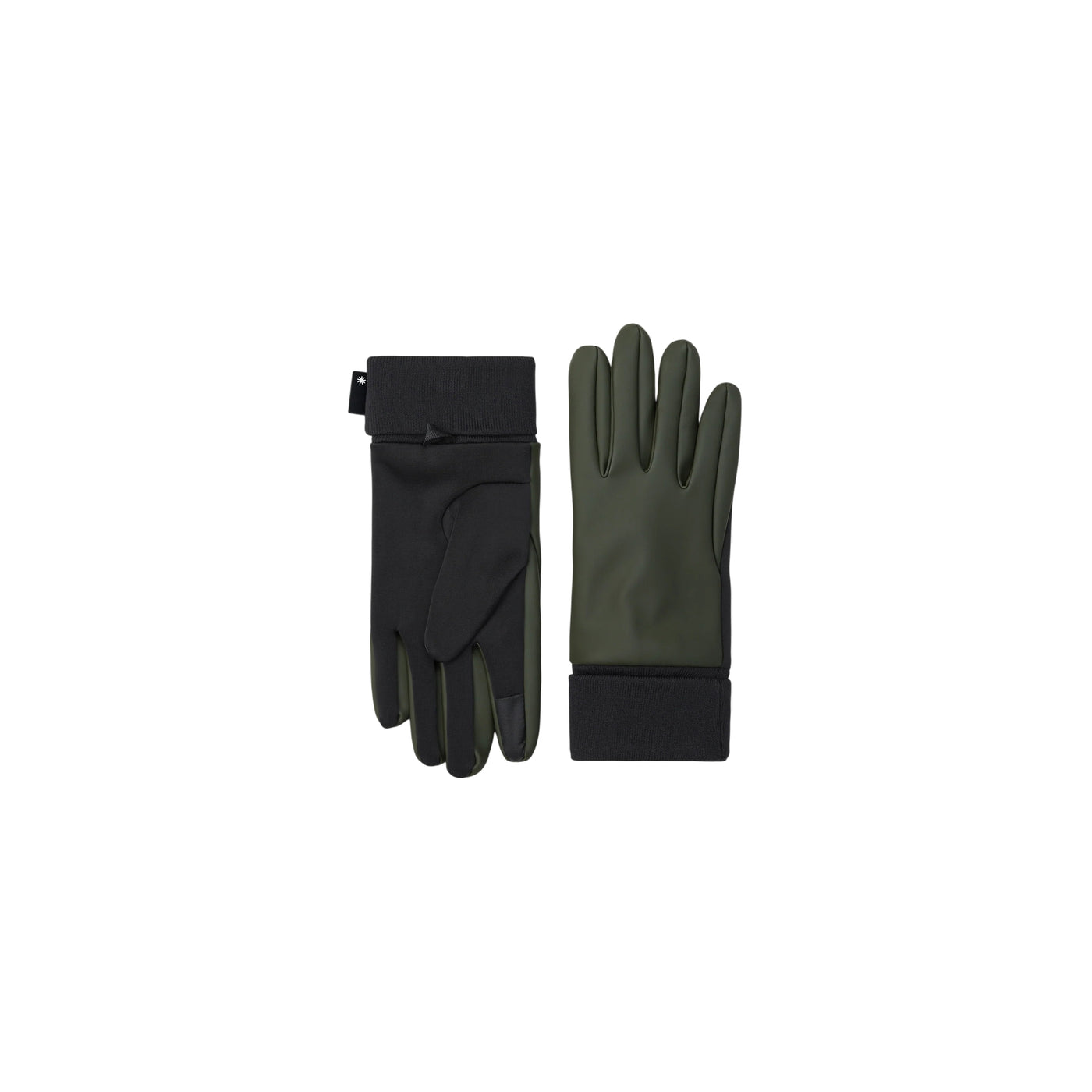 Guanti Unisex impermeabili con fodera in pile Verde scuro
