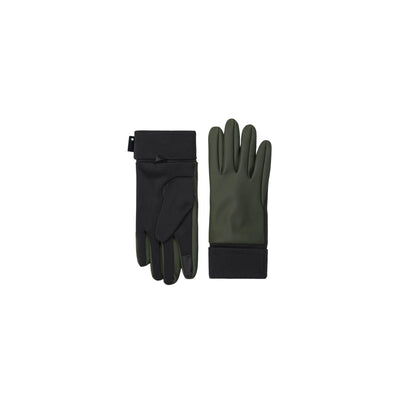 Guanti Unisex impermeabili con fodera in pile Verde scuro