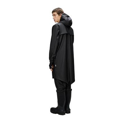 Parka Unisex Impermeabile Fishtail Nero modello retro