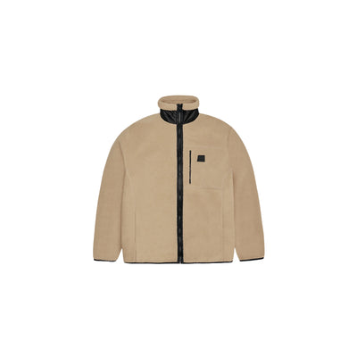 Giubbotto Unisex in pile con zip Beige