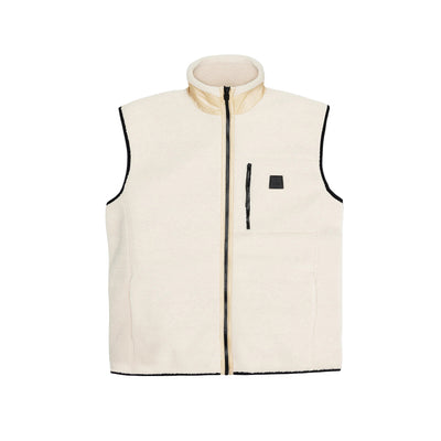 Gilet Unisex a collo alto, con taschino sul petto e zip frontale