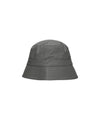 Cappello Unisex Grigio a tinta unita, idrorepellente, con etichetta logo